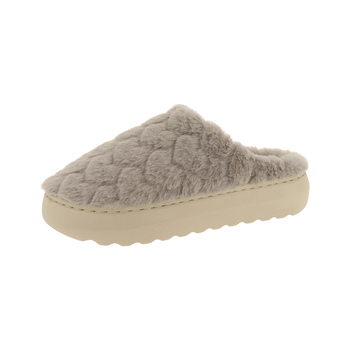 Pantofola donna platform, modello Avignone WC56 – Grigio