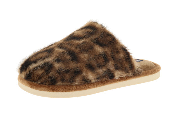 Pantofola donna animalier, modello Berlino – Marrone Fantasia