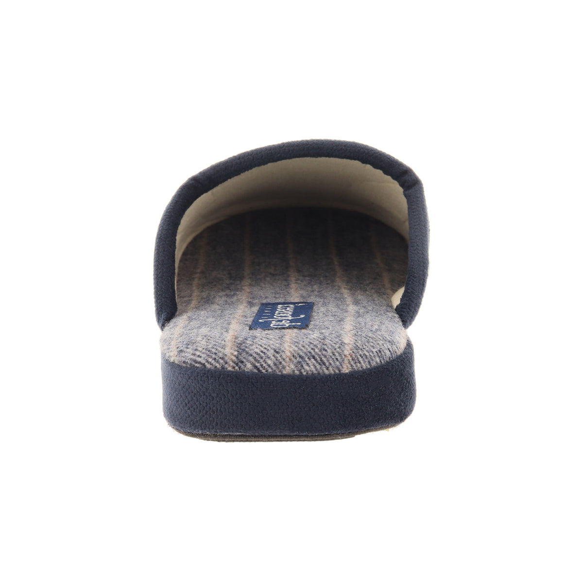 Pantofola uomo scozzese, modello Cagliari – Blu Scuro