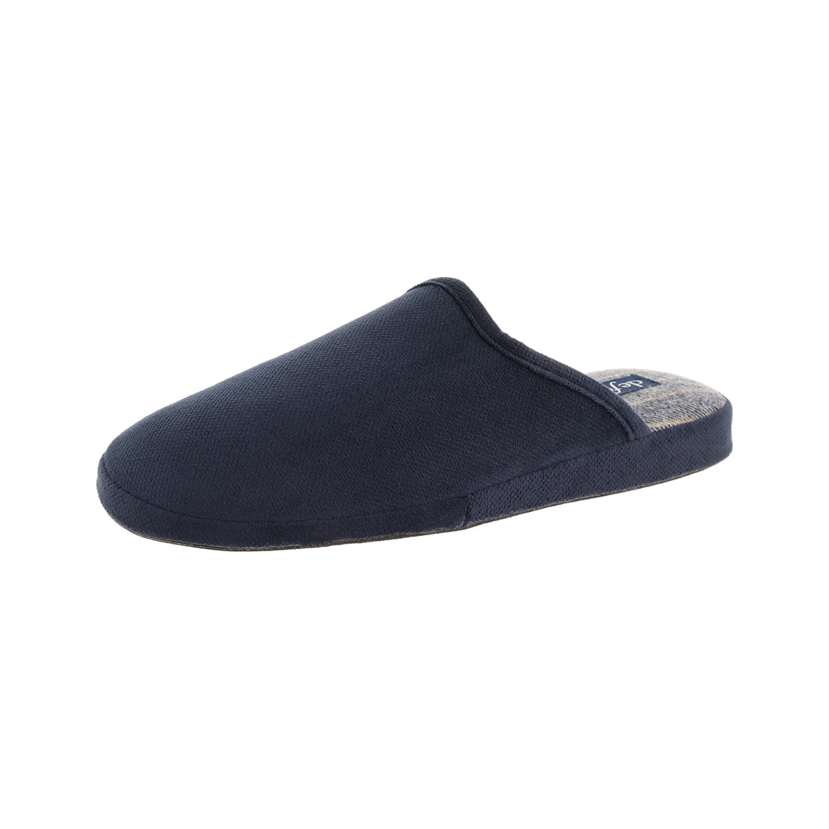 Pantofola uomo scozzese, modello Cagliari – Blu Scuro