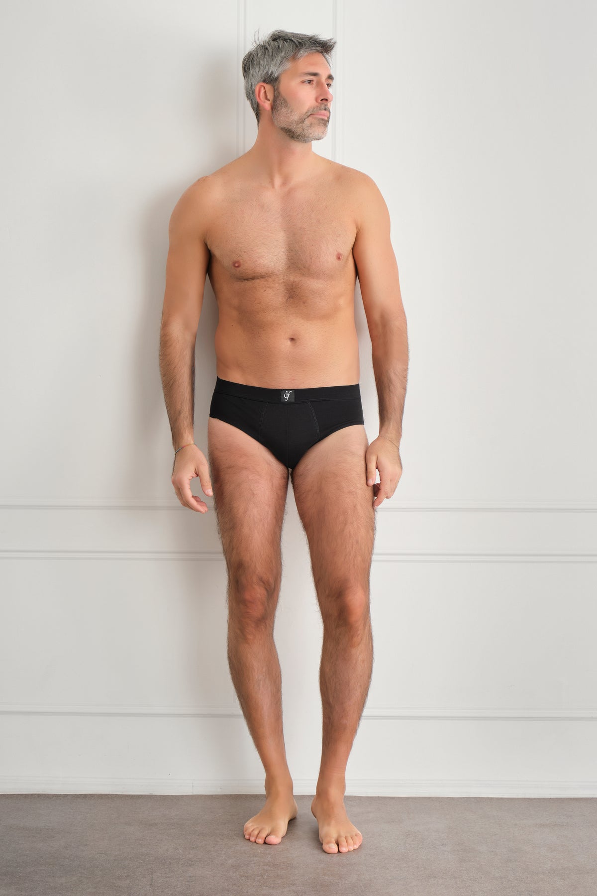 Slip uomo in cotone, modello DUS459C confezione da 3 pezzi assortiti – blu-grigio-nero