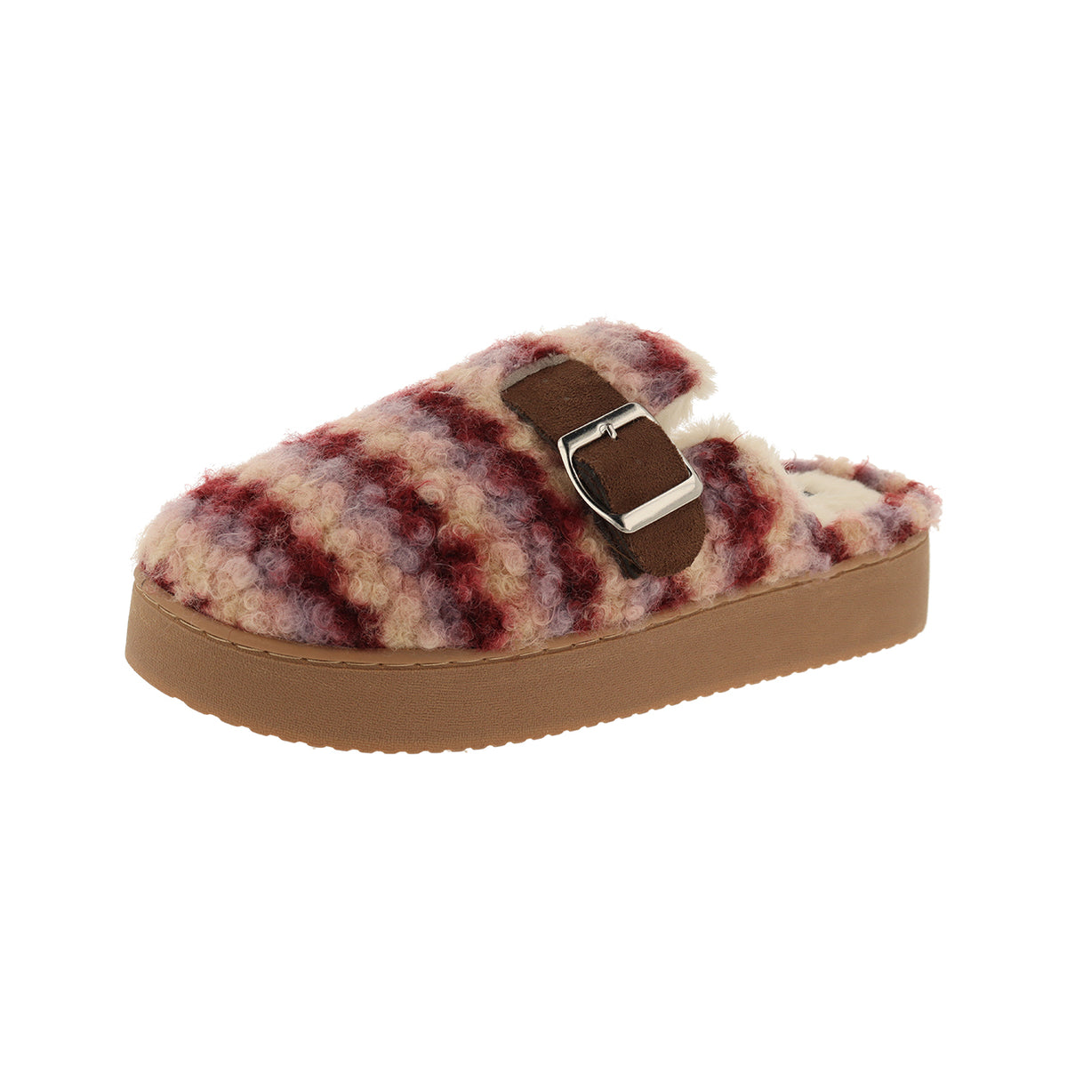 Pantofola donna platform, modello Oslo – Rosa
