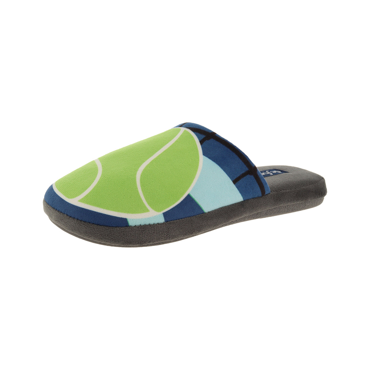 Pantofola uomo in microfibra stampata, modello Roma Top – Grigio
