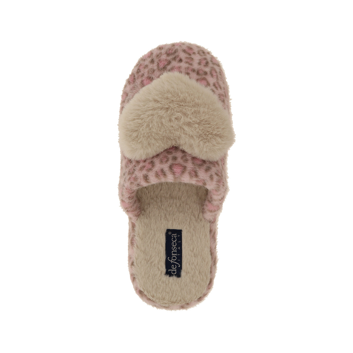 Pantofola donna in microfibra, modello Roma Top – Rosa