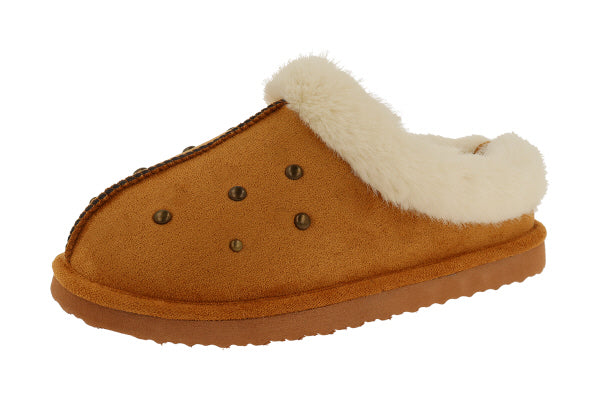Pantofola donna a olandesina, modello Rotterdam WC17BX – Cammello