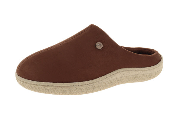 Pantofola donna a olandesina, modello Sava – Marrone