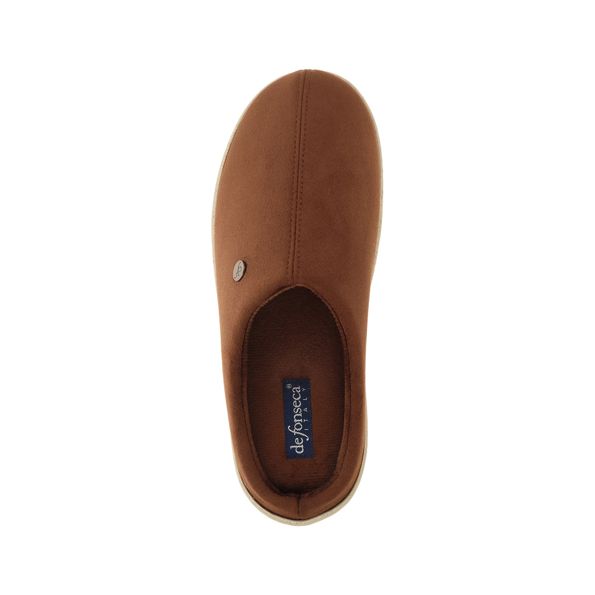 Pantofola donna a olandesina, modello Sava – Marrone