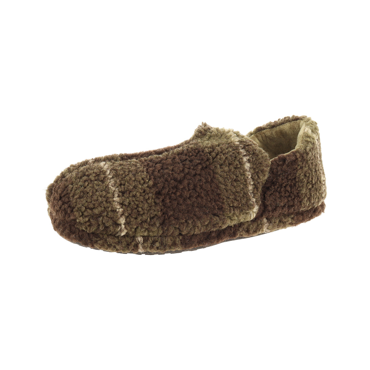 Pantofola chiusa uomo invernale, modello Asiago – Verde Fantasia