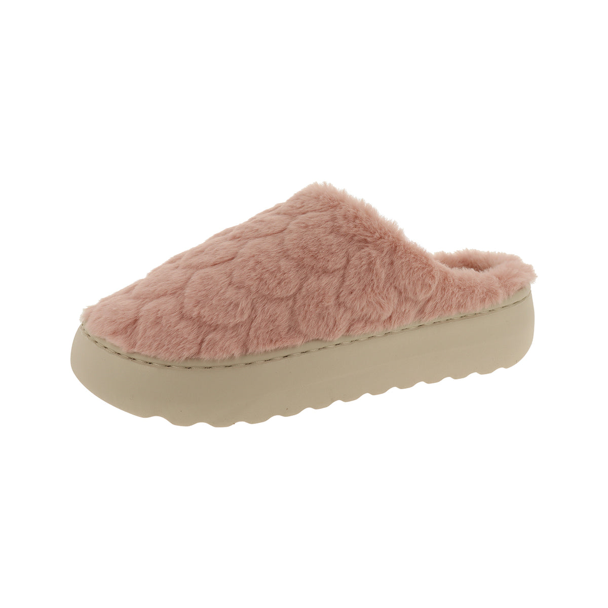 Pantofola donna platform, modello Avignone WC56 – Rosa