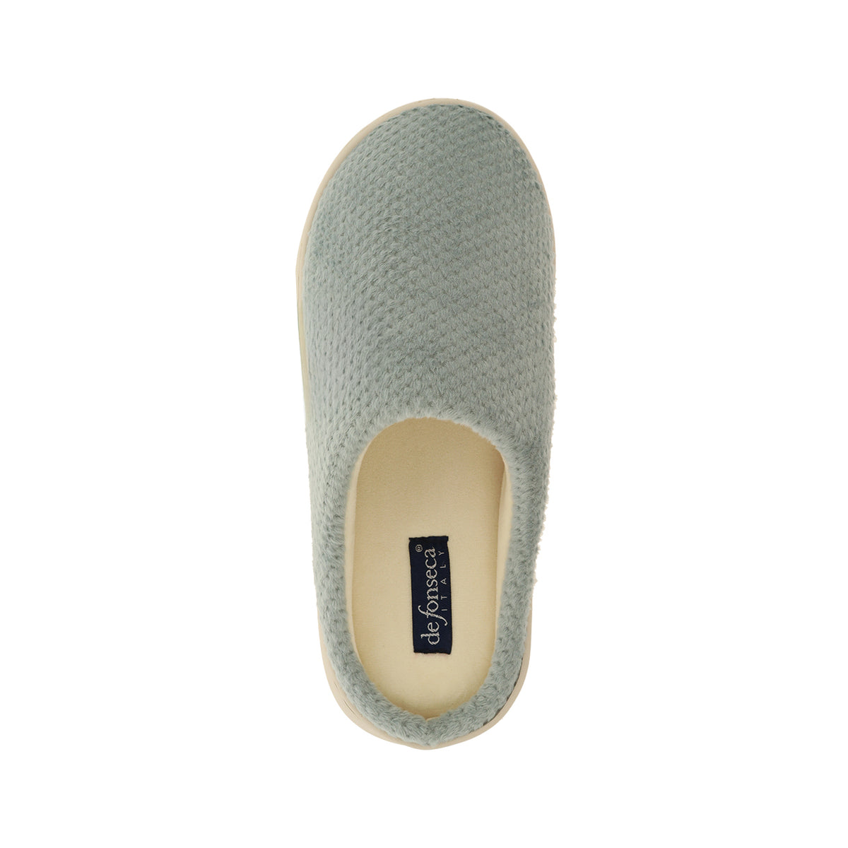 Pantofola donna platform, modello Avignone WC64 – Azzurro