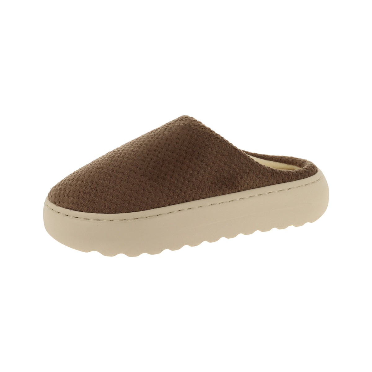 Pantofola donna platform, modello Avignone WC64 – Marrone