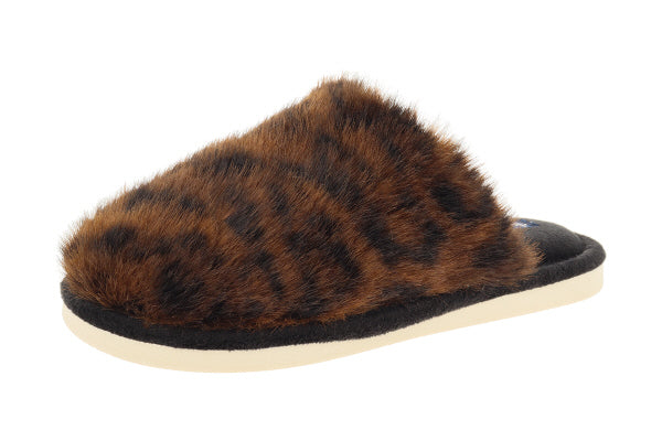 Pantofola donna invernale, modello Berlino – Nero Fantasia