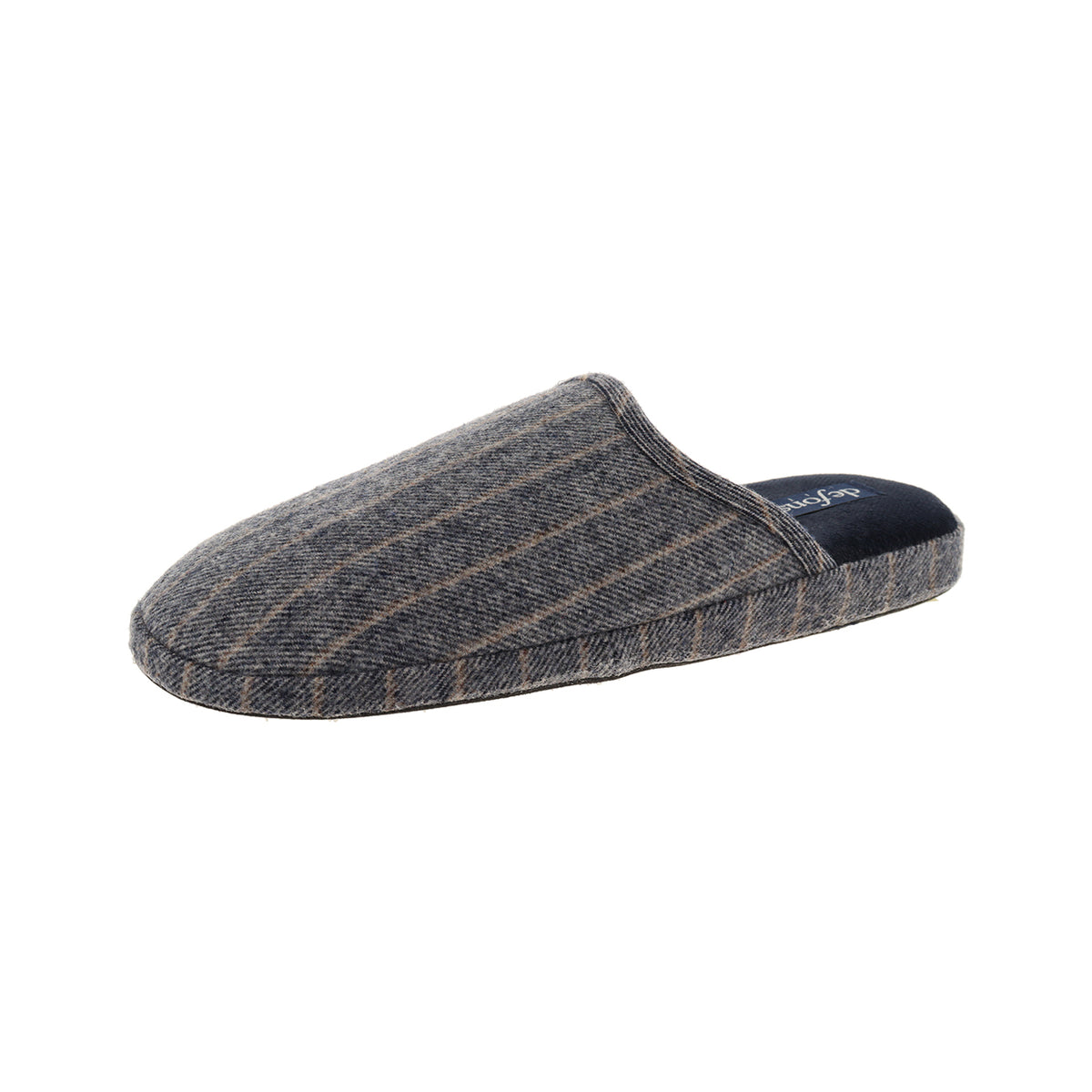 Pantofola uomo scozzese, modello Cagliari – Blu Fantasia