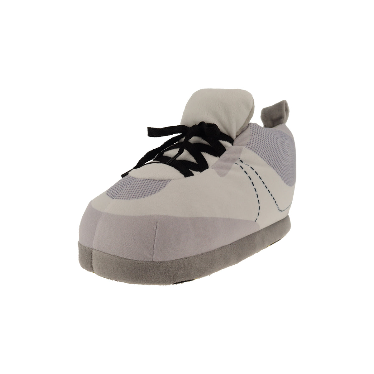 Pantofola in ciniglia a forma di scarpa da basket, modello DORA  – Grigio