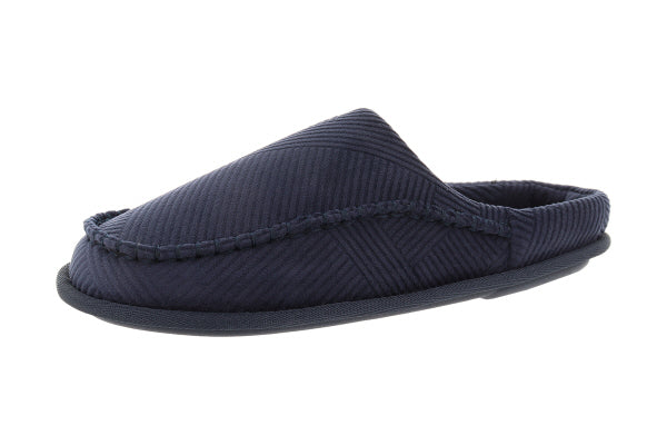 Pantofola uomo a olandesina, modello Friburgo MC34 – Blu Scuro