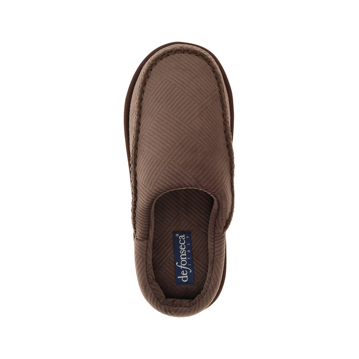 Pantofola uomo a olandesina, modello Friburgo MC34 – Marrone