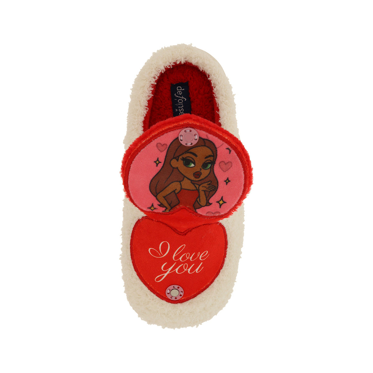Pantofola bambina a olandesina, modello Marostica GC17 – Panna