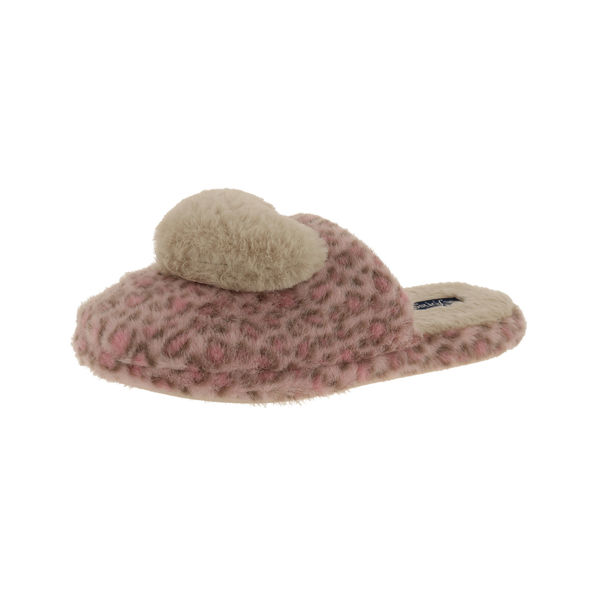 Pantofola donna in microfibra, modello Roma Top – Rosa