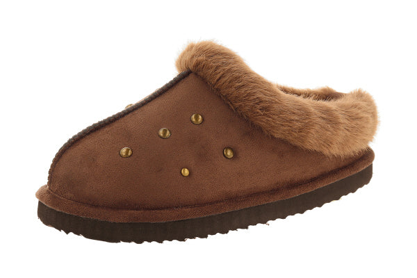Pantofola donna a olandesina, modello Rotterdam WC17BX – Marrone