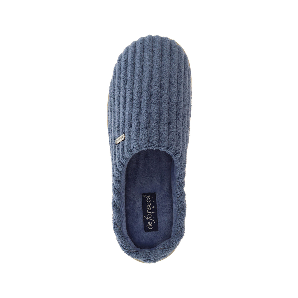Pantofola donna a olandesina, modello Sava – Blu