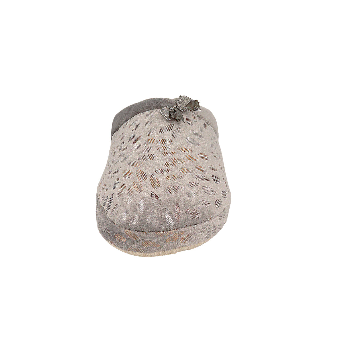 Pantofola donna con zeppa, modello Verona – Grigio