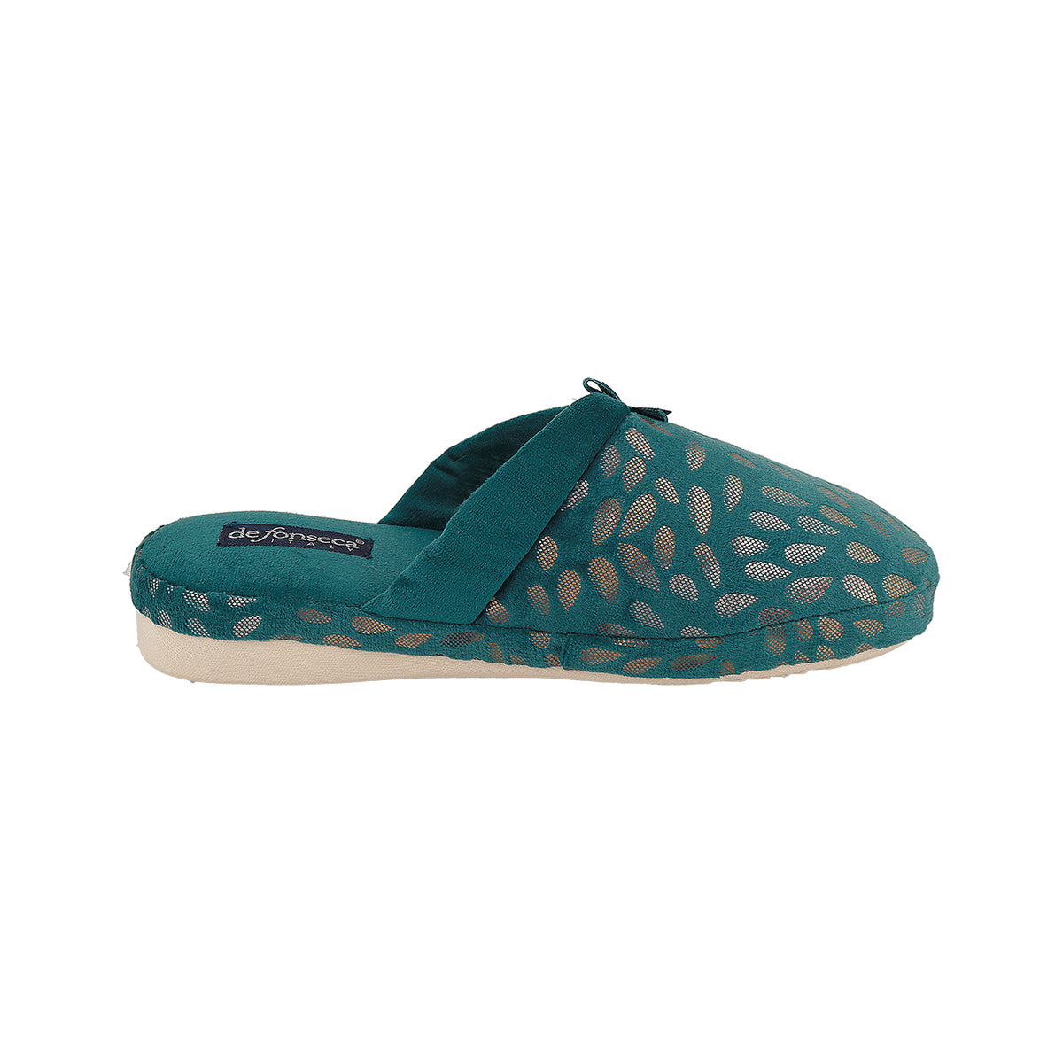 Pantofola donna con zeppa, modello Verona – Ottanio